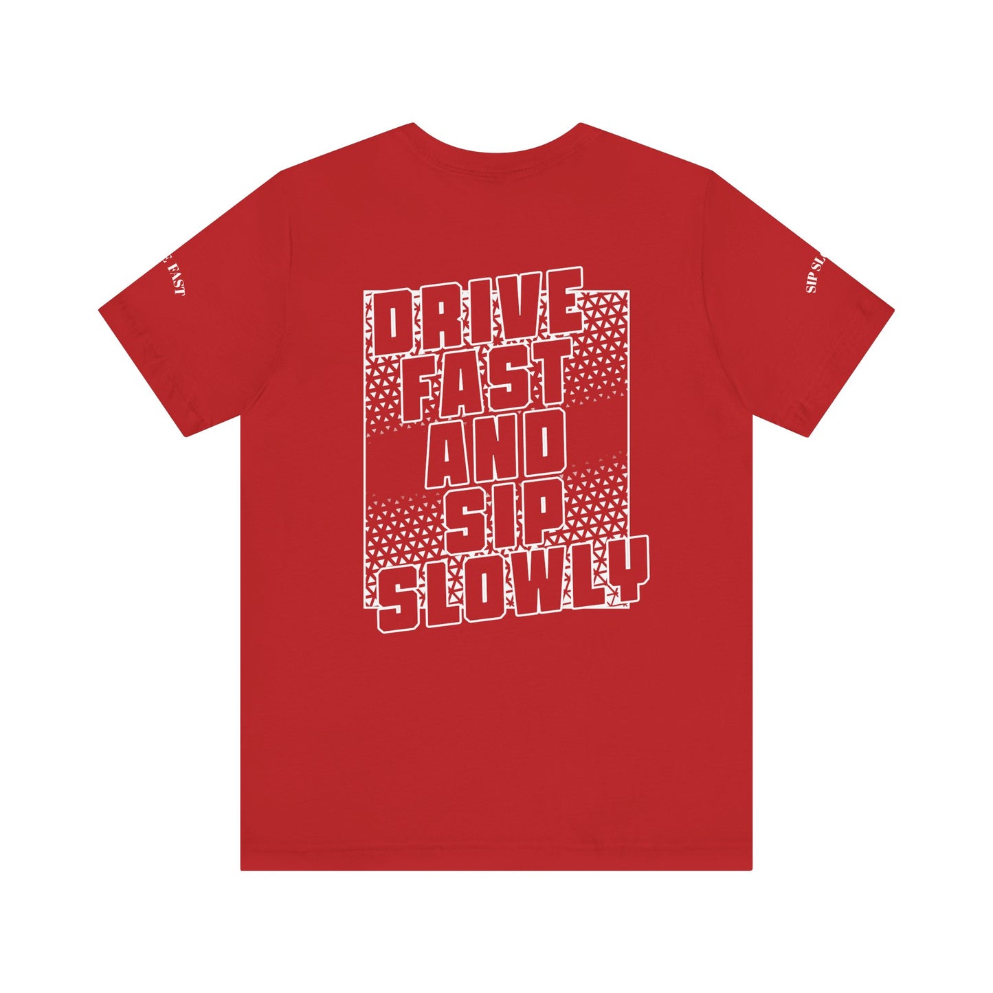 Drive Fast and Sip Slowly Unisex Tee, Inspirational Shirt, Casual Wear, Gift for Whiskey Lovers, Birthday Gift, Relaxed Style