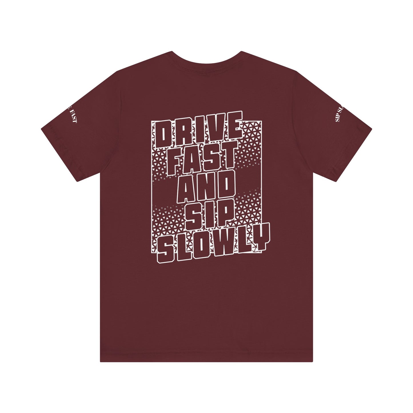 Drive Fast and Sip Slowly Unisex Tee, Inspirational Shirt, Casual Wear, Gift for Whiskey Lovers, Birthday Gift, Relaxed Style
