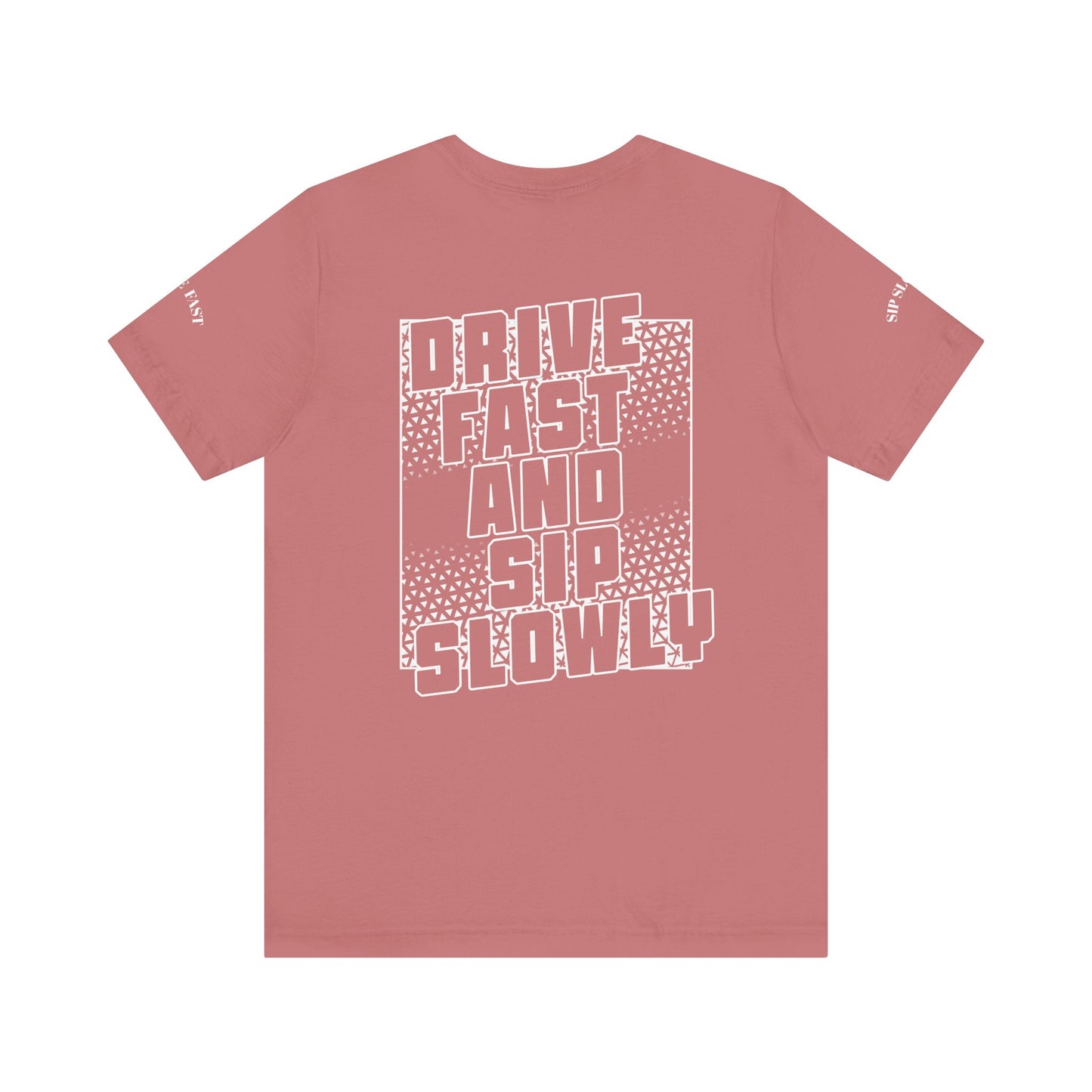 Drive Fast and Sip Slowly Unisex Tee, Inspirational Shirt, Casual Wear, Gift for Whiskey Lovers, Birthday Gift, Relaxed Style