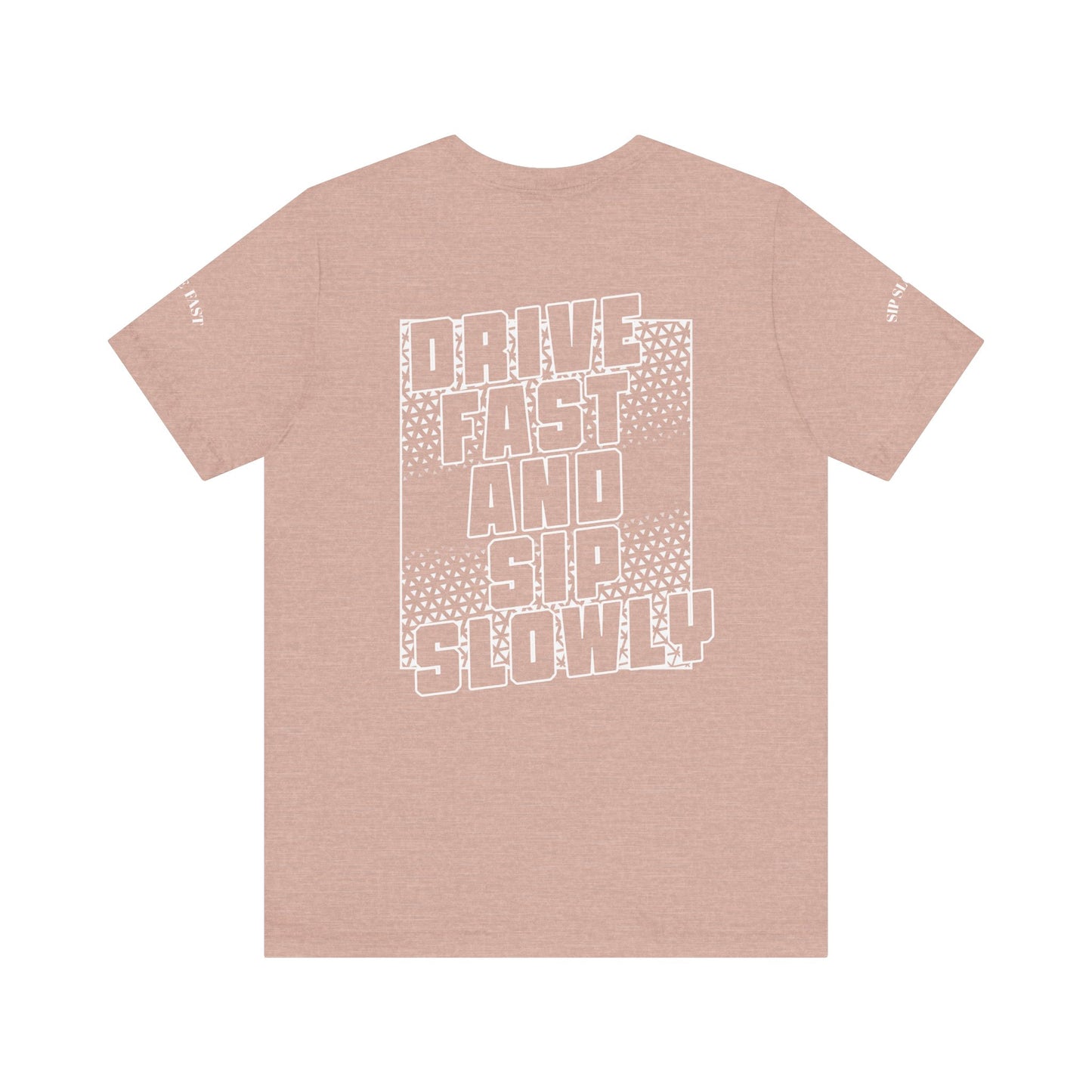 Drive Fast and Sip Slowly Unisex Tee, Inspirational Shirt, Casual Wear, Gift for Whiskey Lovers, Birthday Gift, Relaxed Style